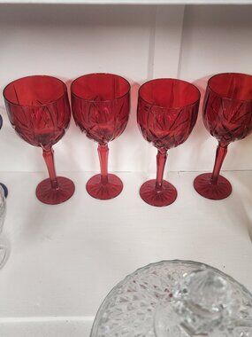 Marquis By Waterford Brookside Red All Purpose Wine Glassware, Goblets